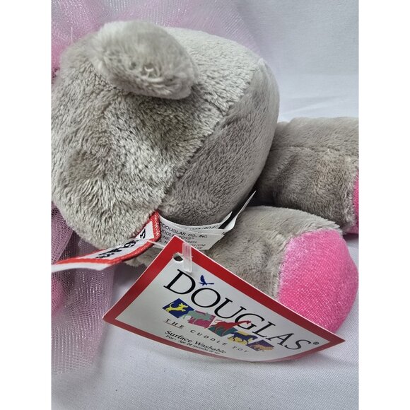 Douglas cuddle toys plush Lulu Gray Hippo ballerina 9" Plush- FACTORY ERROR ARM - Picture 4 of 15